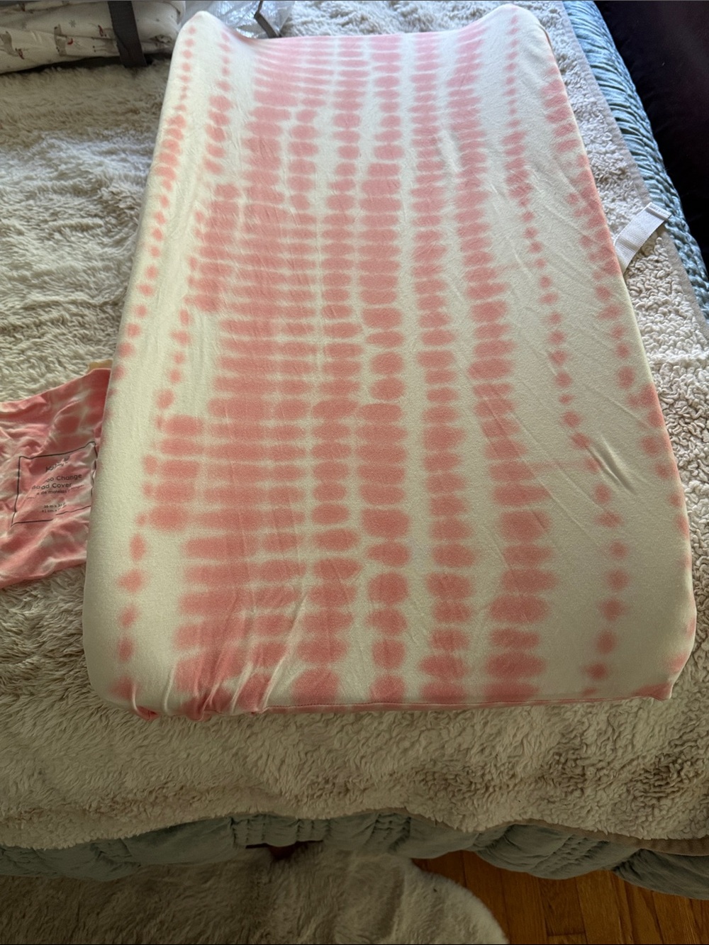 Kyte BABY crepe riptide change pad cover